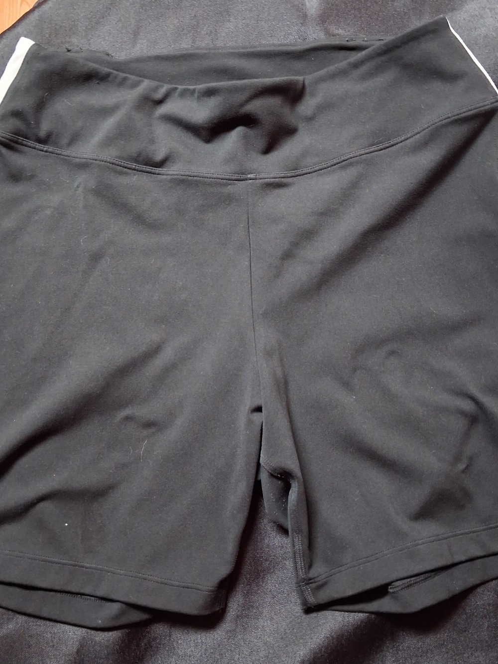 PINK Victoria's Secret Black Bike Shorts with White Trim